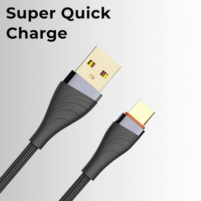 Glassology USB A to Type-C Cable 1m Braided