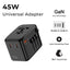 Glassology Universal 45W GaN Travel Adapter 4-Port Charger