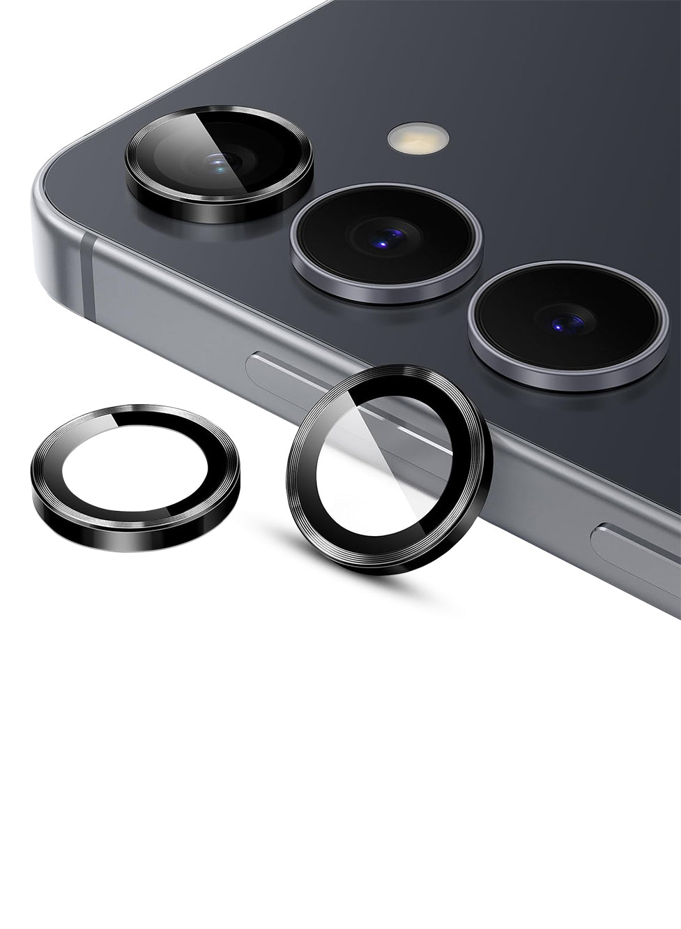 واقي عدسة لهاتف سامسونج جالاكسي S25 FE - أسود أنيق 