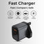 45W Dual-Port Fast Charger (C + A) with USB-C Cable