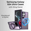Glassology Samsung Galaxy S24 Ultra MagSafe Purple Case  360° Rotate Ring Stand