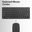 Glassology Wireless Keyboard and Mouse Combo 2.4GHz Full-Size(Black)