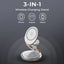 3 - in - 1 MagSafe Wireless Charger Station – Fast Charging Dock (WHITE) - GLASSOLOGY