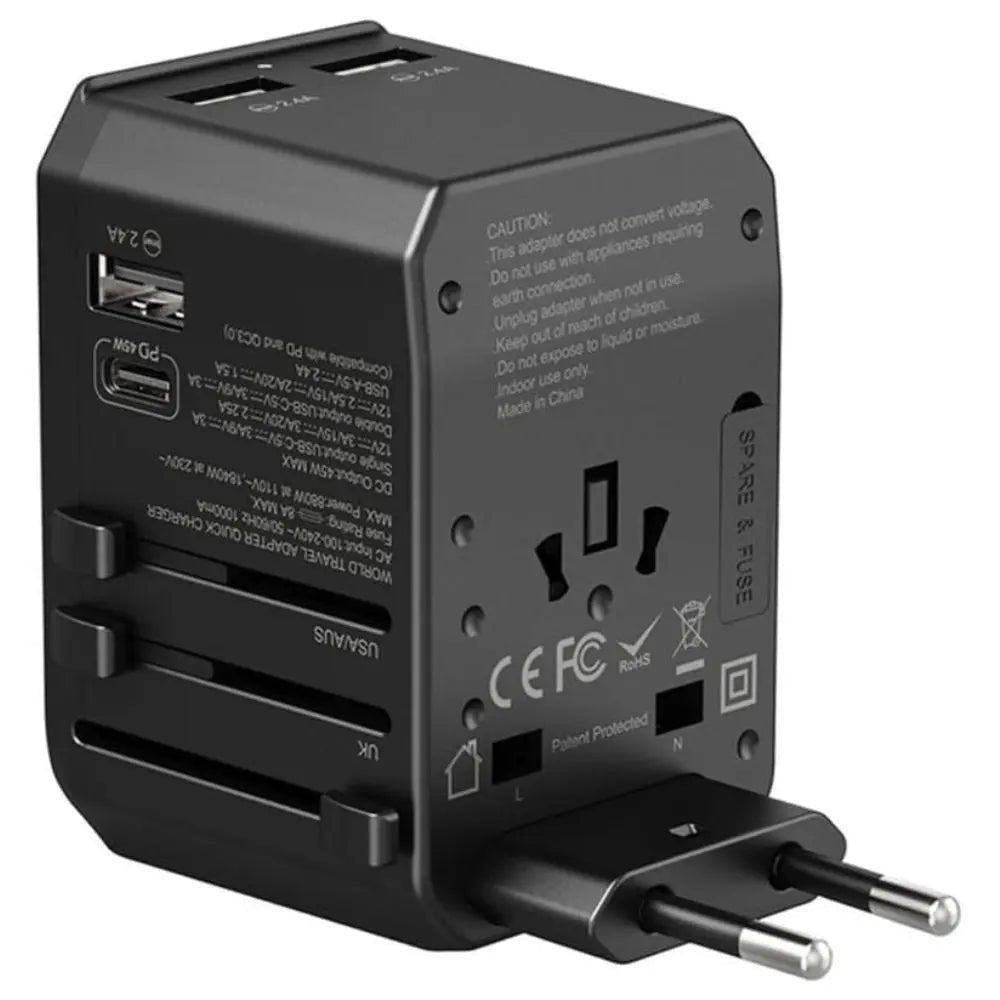 3 Port Multi Socket 20W Universal Fast Charging Adapter - GLASSOLOGY