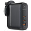 3 Ports 65W GaN USB-C Super Fast Charging Travel Power - GLASSOLOGY