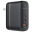 3 Ports 65W GaN USB-C Super Fast Charging Travel Power - GLASSOLOGY