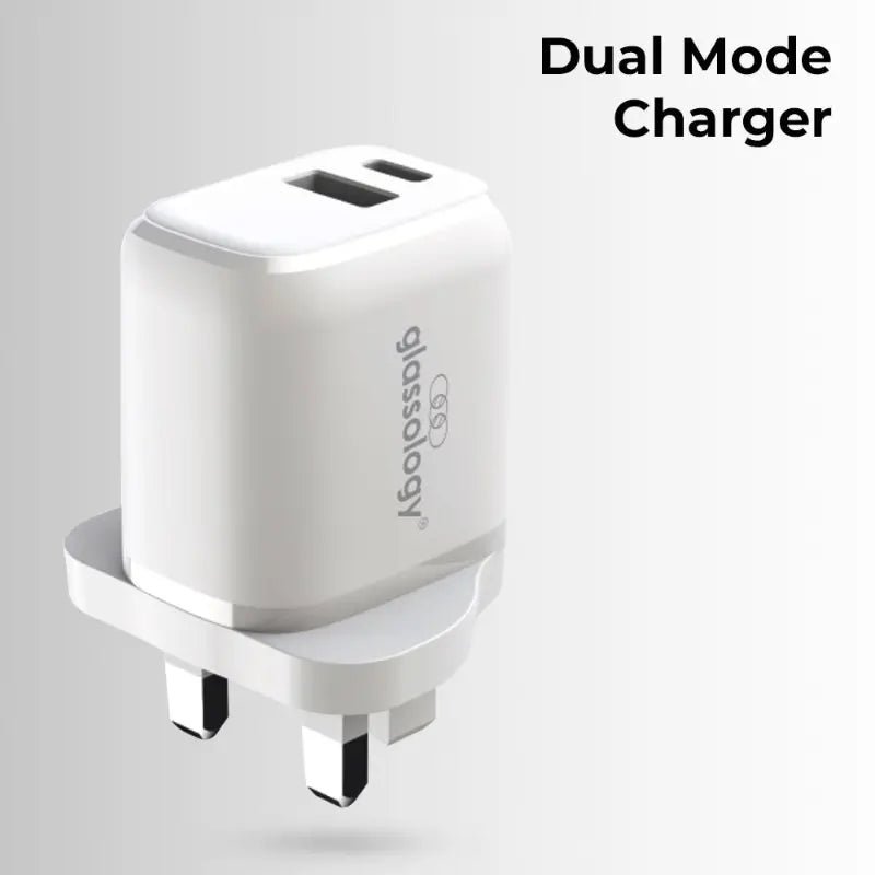 30W GaN Charger with 65W USB - C to C Cable | Compact Fast Charging Adapter - GLASSOLOGY