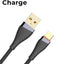 30W USB - A to Type - C Braided Fast Charging Cable – 1M Grey - GLASSOLOGY