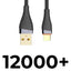 30W USB - A to Type - C Braided Fast Charging Cable – 1M Grey - GLASSOLOGY