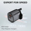 33W Dual - Port Fast Charger (USB - C + USB - A) with USB - C Cable | Fast Charging Adapter - GLASSOLOGY