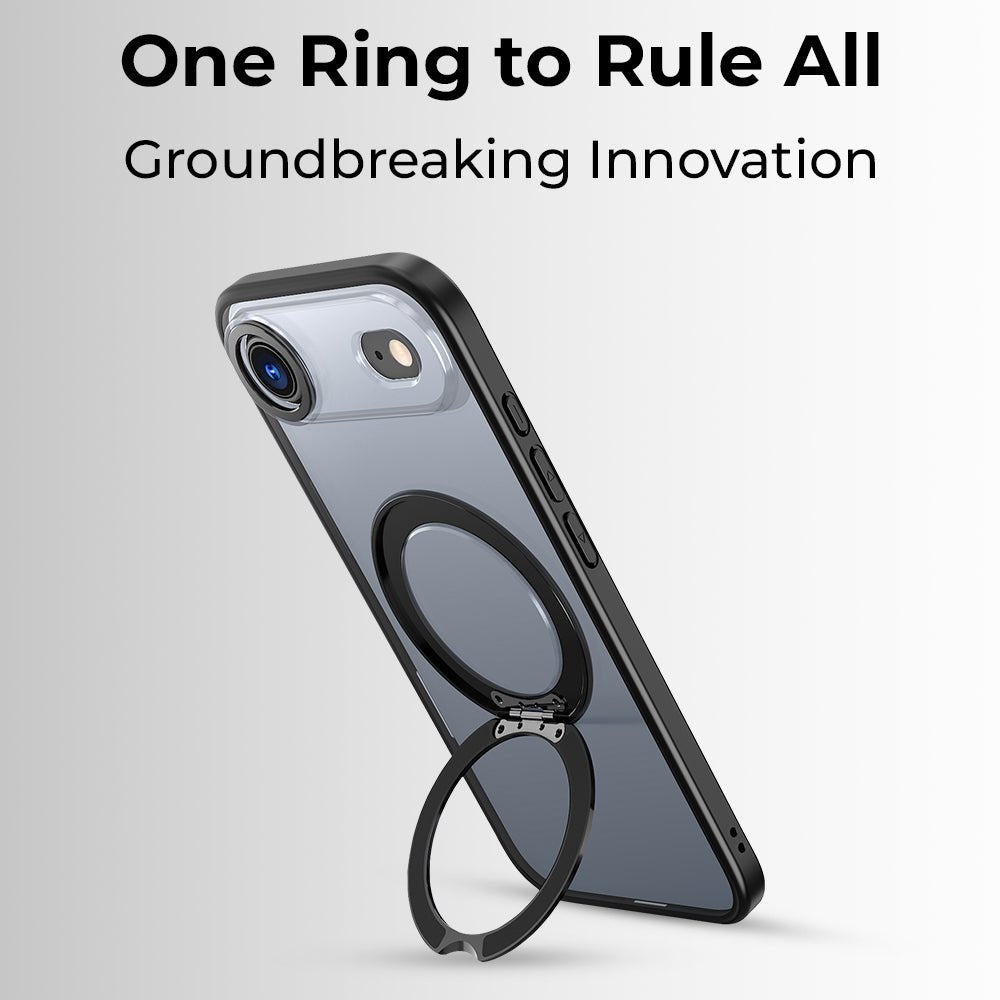 360° MagSafe Rotate Ring Stand Case for iPhone 17 Air - Shockproof - GLASSOLOGY