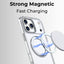 360° MagSafe Rotating Ring Stand Case for iPhone 17 Pro Max - White - GLASSOLOGY
