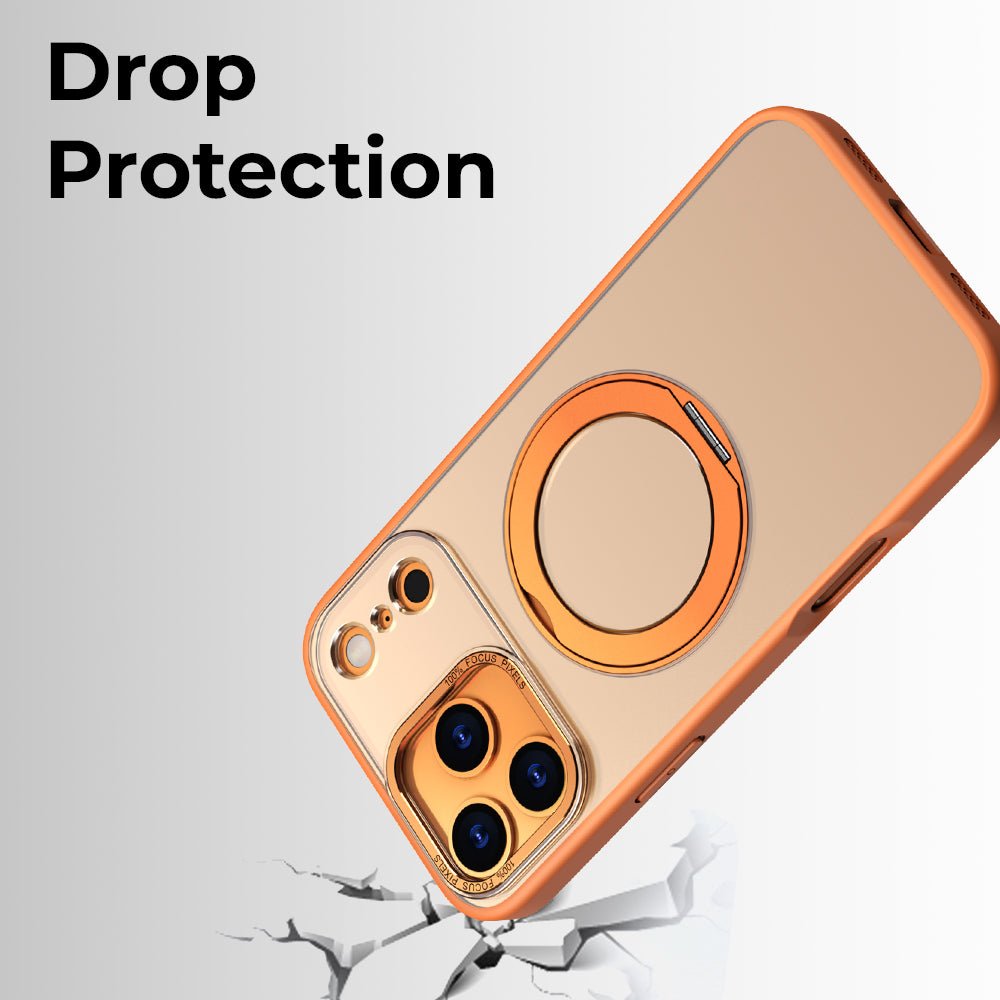 360° Rotate Ring Stand Magsafe Case - with Free Screen Protector (For iPhone Series) - GLASSOLOGY