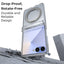 Glassology Samsung Galaxy Z Flip7 360° Rotating MagSafe Ring Stand Clear Case