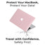 Glassology MacBook Air 13.3 (2020) Hard Shell Case Solid Pink Slim, Durable & Scratch-Resistant