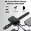 Glassology 10000mAh MagSafe Power Bank with Foldable Stand & Cable (Black)