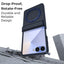 Glassology Samsung Galaxy Z Flip7 360° Rotating MagSafe Ring Stand Blue Case