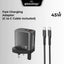 45W Dual - Port Fast Charger with USB - C Cable | Power Adapter for Phones & Tablets - GLASSOLOGY