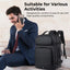 Glassology Faux Leather Laptop Backpack Stylish, Durable & Water-Repellent, Fits 15.6" Laptop.