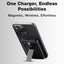 Glassology 10000mAh MagSafe Power Bank with Foldable Stand & Cable (Black)