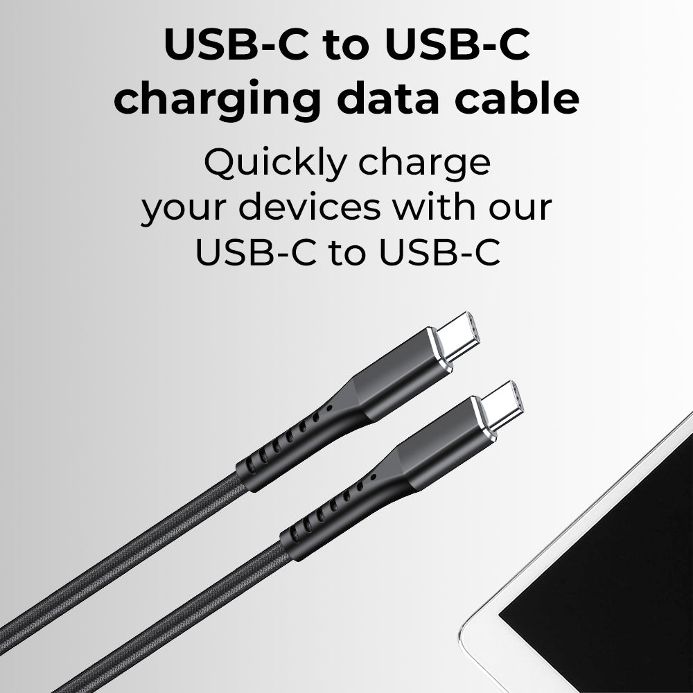 65W GaN Triple-Port Charger (2C + A) with USB-C Cable