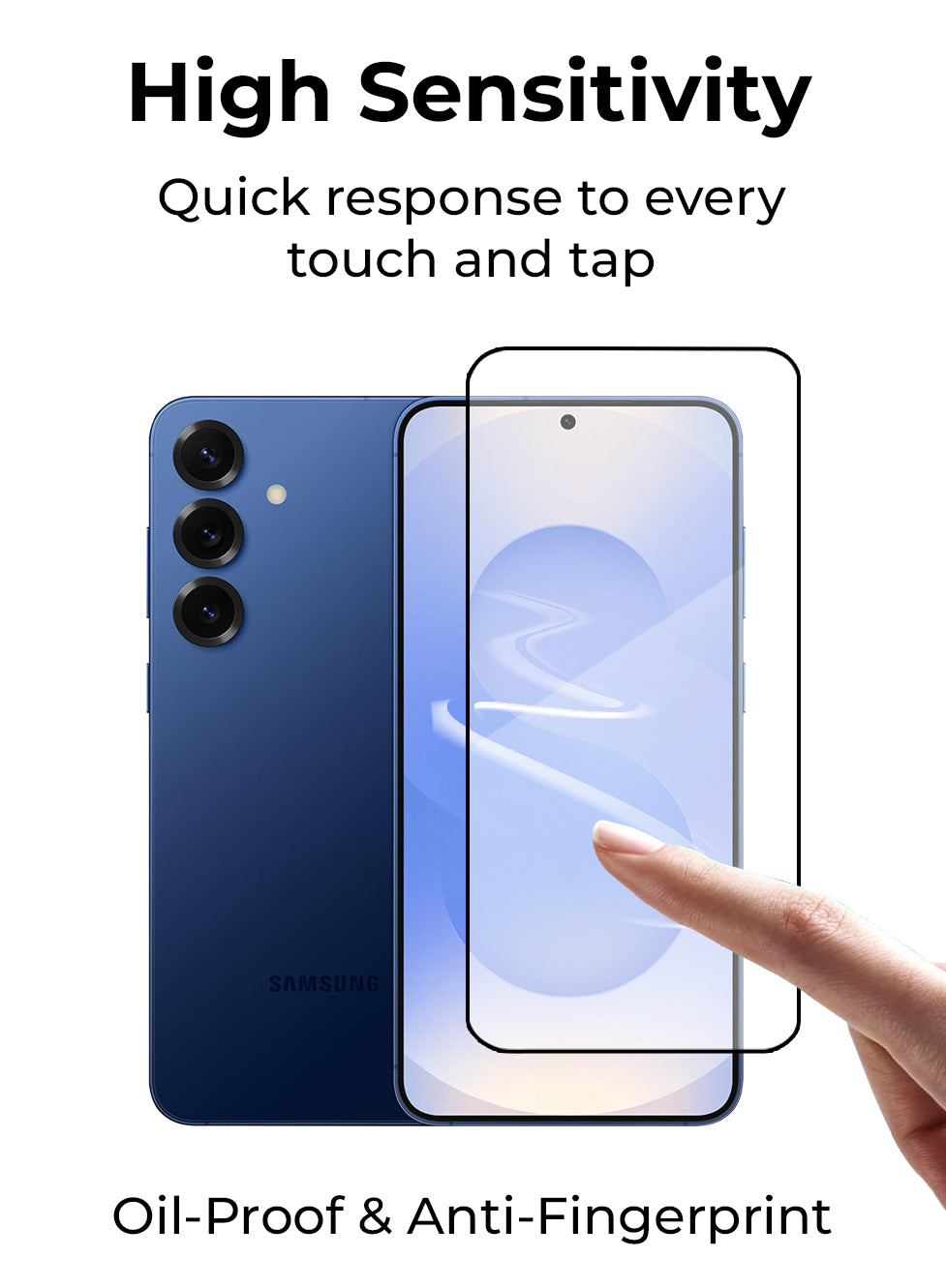 9H tempered glass screen protector for Samsung Galaxy S25 Plus