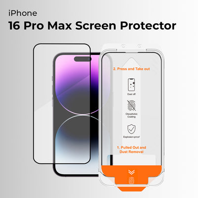Glassology Apple iPhone 16 Pro Max Screen Protector with Installer Kit