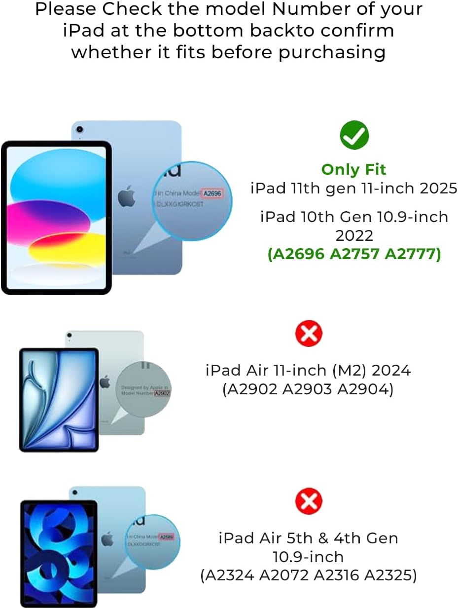 Glassology black folding case for iPad Pro 13 2030