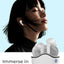 A33 Wireless Bluetooth Headset White with Built in Microphone