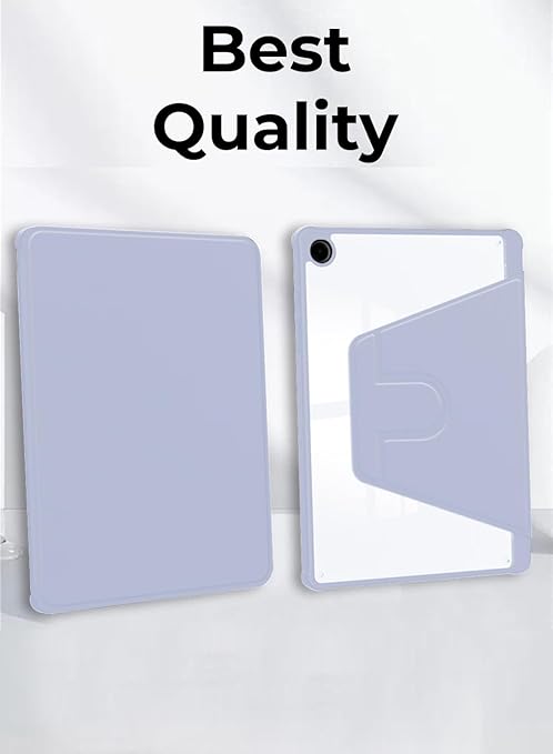 جراب جلدي فاخر من البولي يوريثان لجهاز سامسونج جالاكسي A9+ اللوحي مقاس 11 بوصة (أرجواني) - جراب رفيع مقاوم للصدمات مع حامل وغطاء داخلي ناعم من مادة TPU | الإمارات العربية المتحدة