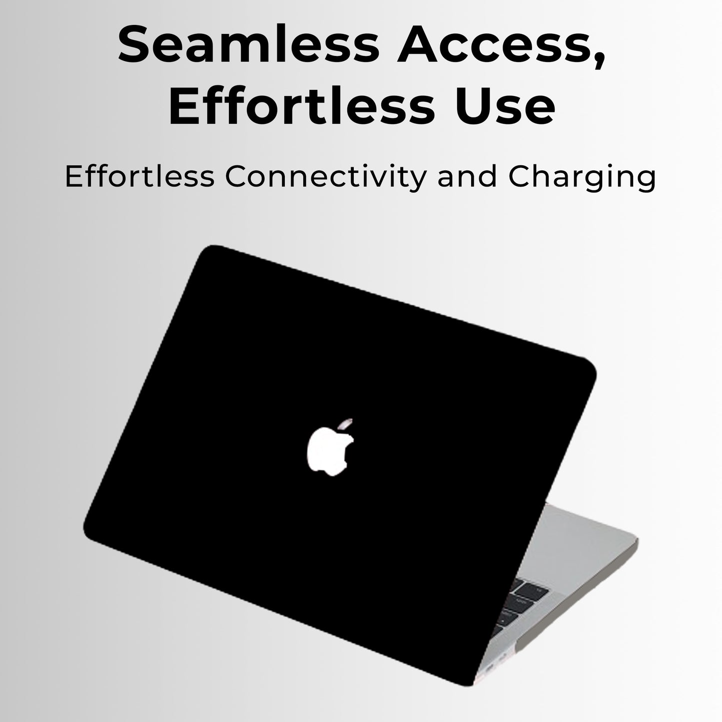 Defense Shield Case for MacBook Air 13.6" (2025) – Black Shockproof Scratch Resistant Precision Fit Premium Matte Finish