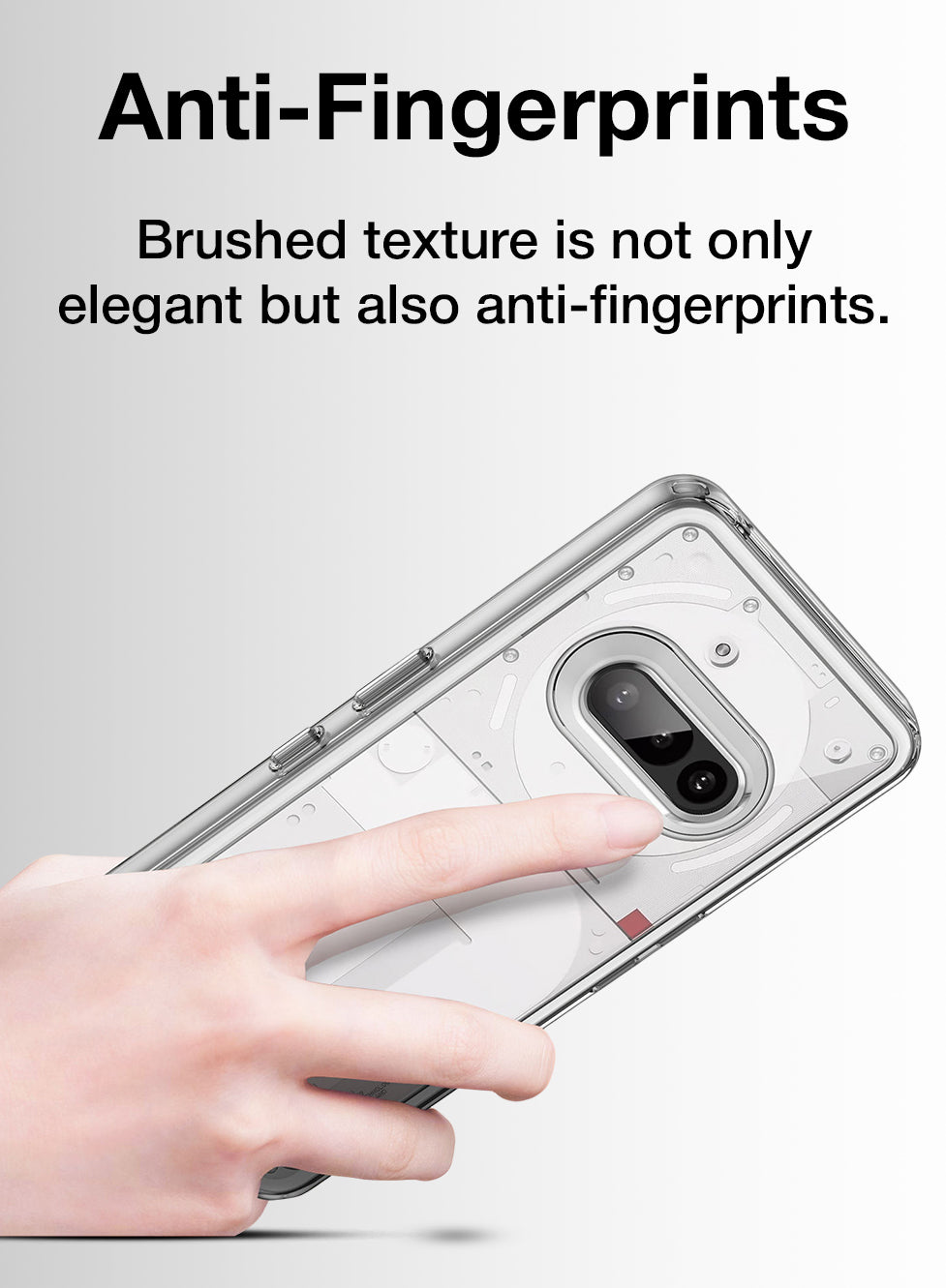 Glassology clear case with screen protector for Nothing Phone 7