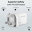 iPhone 17 Bundle [Magsafe Clear Case, Privacy Screen Protector, Lens Protector (Silver), 30W Adaptor]