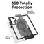 Glassology Samsung Galaxy Z Fold 7 Black Clear MagSafe Silicone Case, Slim & Protective