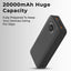 Glassology 20000mAh Power Bank (Black) – Fast Charging | Dual USB |LCD Display