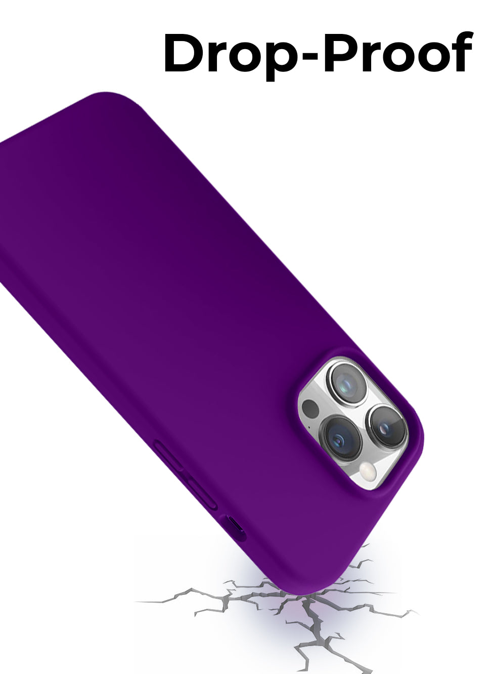 purple MagSafe military grade case for iPhone 14 Pro Max