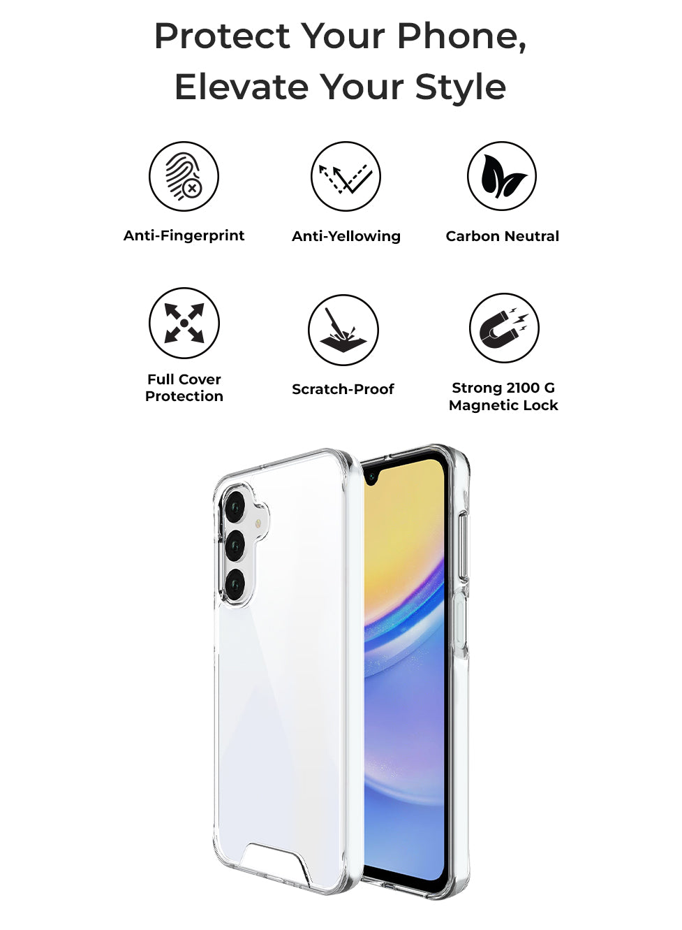 Glassology clear transparent case for Samsung Galaxy A22