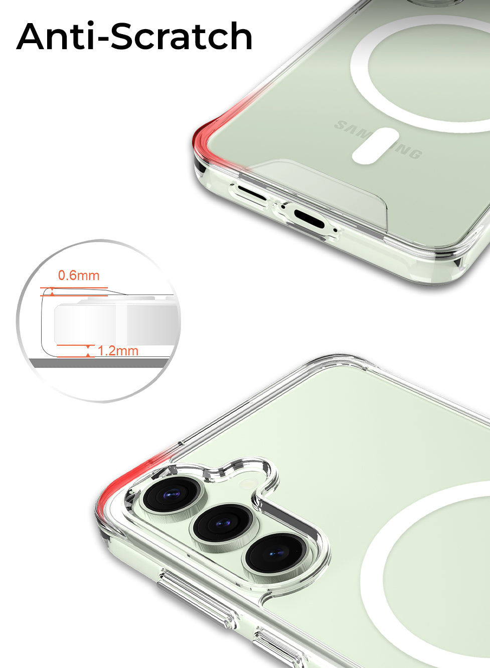 Glassology MagSafe clear case with screen protector for Galaxy S28
