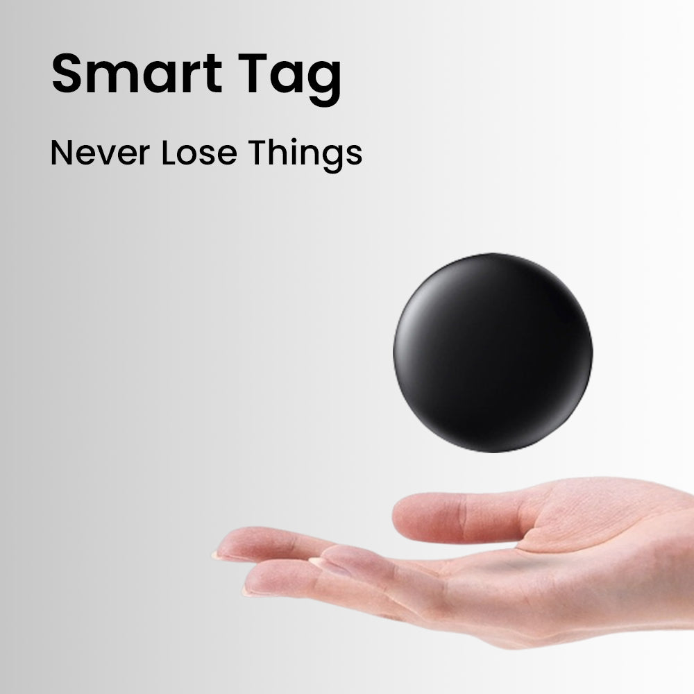 علامة Apple الذكية - متوافقة مع تطبيق Apple Find My، ومتتبع بلوتوث مع وضع الفقد، وتنبيهات الترك خلفك، وحماية الخصوصية، وعمر بطارية طويل (أسود، الإمارات العربية المتحدة)