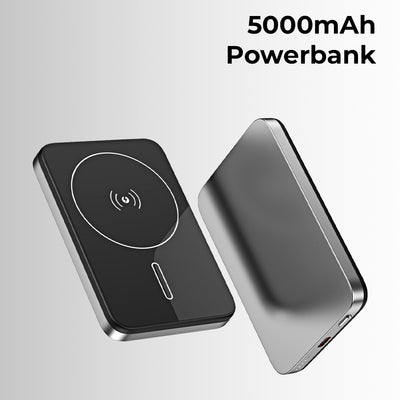 Glassology MagSafe Mini Power Bank 5000mAh (Silver)