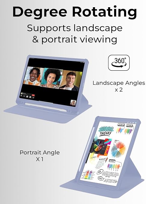 جراب جلدي فاخر من البولي يوريثان لجهاز سامسونج جالاكسي A9+ اللوحي مقاس 11 بوصة (أرجواني) - جراب رفيع مقاوم للصدمات مع حامل وغطاء داخلي ناعم من مادة TPU | الإمارات العربية المتحدة