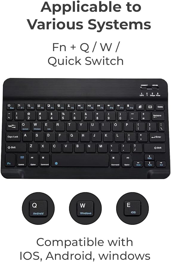 Wireless Keyboard and Mouse Combo – Slim Ergonomic 2.4GHz Set with Silent Keys, Plug & Play Nano Receiver