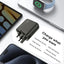 65W GaN Fast Charger | 3 - Port USB - C & USB - A Power Adapter - GLASSOLOGY