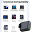 65W GaN Fast Charger | 3 - Port USB - C & USB - A Power Adapter - GLASSOLOGY