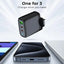 65W GaN Fast Charger | 3 - Port USB - C & USB - A Power Adapter - GLASSOLOGY