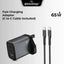 65W GaN Fast Charger - Triple Port (2C + A) +(Includes USB - C Charging Cable) - GLASSOLOGY