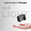 65W GaN Fast Charger - Triple Port (2C + A) +(Includes USB - C Charging Cable) - GLASSOLOGY