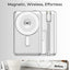 Glassology 10000mAh Magnetic Wireless Power Bank 20W PD Fast Charging, Built-in Cables, Kickstand & MagSafe Compatibility