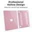Glassology MacBook Air 13.3 (2020) Hard Shell Case Solid Pink Slim, Durable & Scratch-Resistant