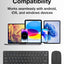Glassology Wireless Keyboard and Mouse Combo 2.4GHz Full-Size(Black)
